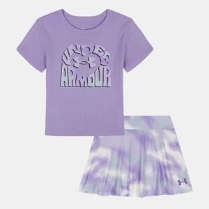 2 PC Under Armour Lavender Tee & Skort Set 18 Months NWT